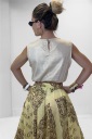 maglia crop smanicata precious